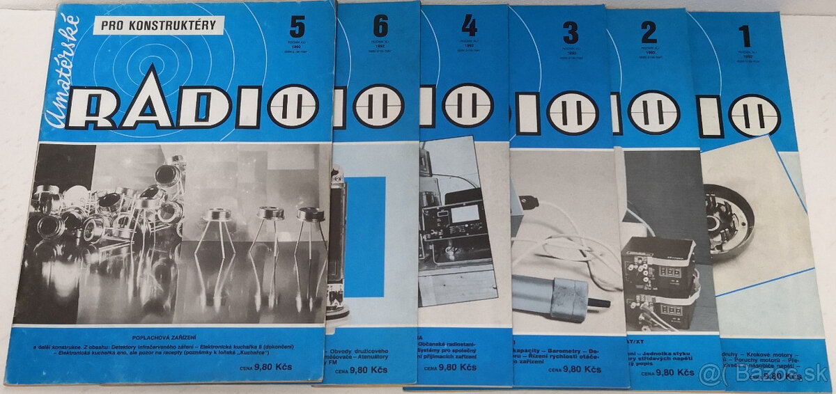 Amatérske rádio Ročník 1992, 6ks