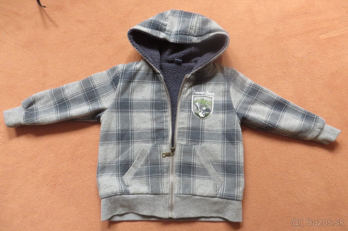 Zateplená mikina - veľ. 104 - zn. Dopodopo + Bunda Reggata