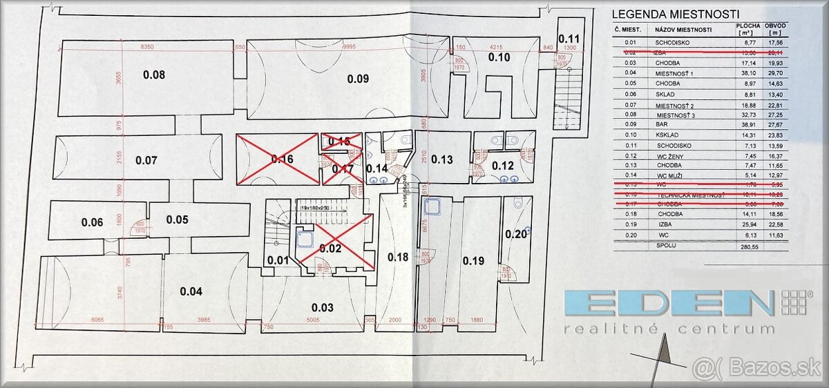 Prenájom komerčných priestorov 226 m2