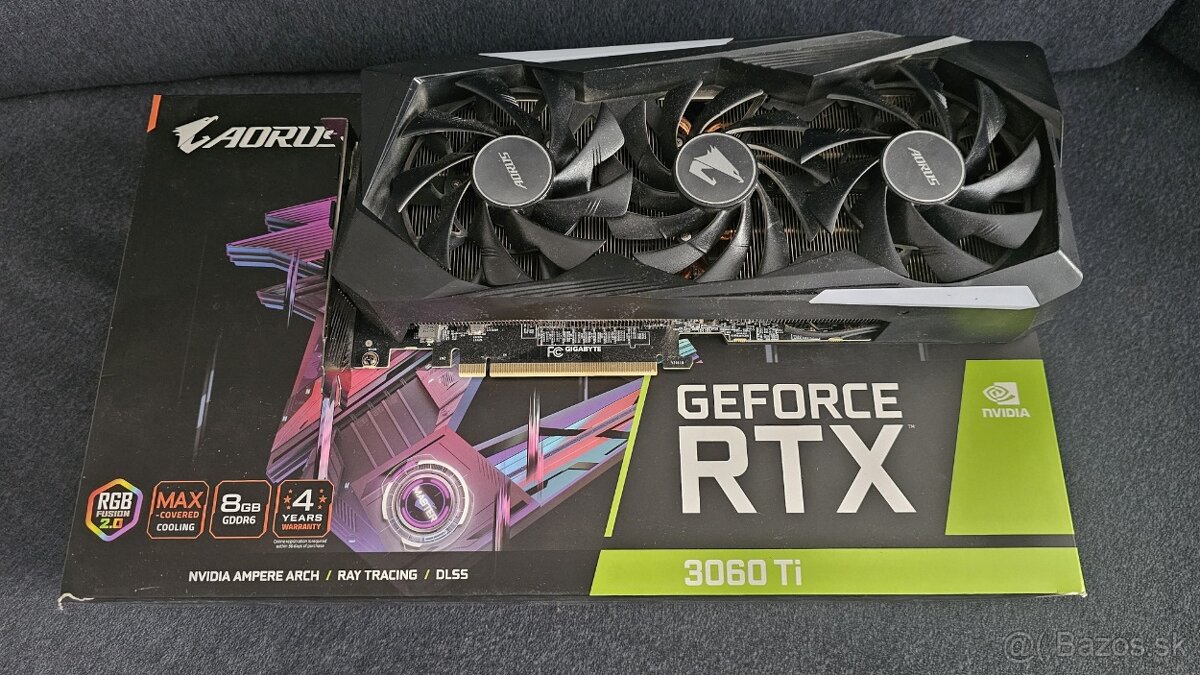 Predam Gigabyte RTX 3060 Ti 8GB OC Aorus RGB