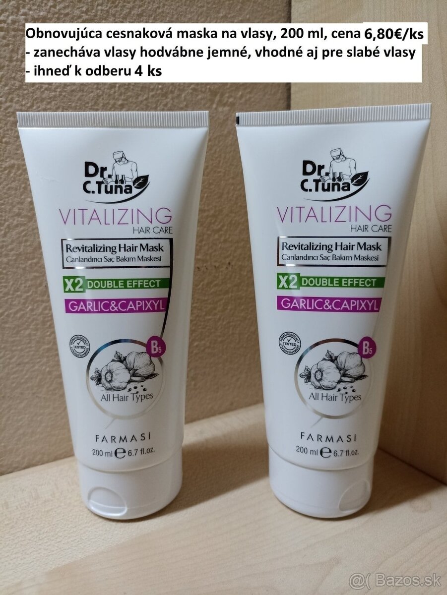 Nová cesnaková maska na vlasy