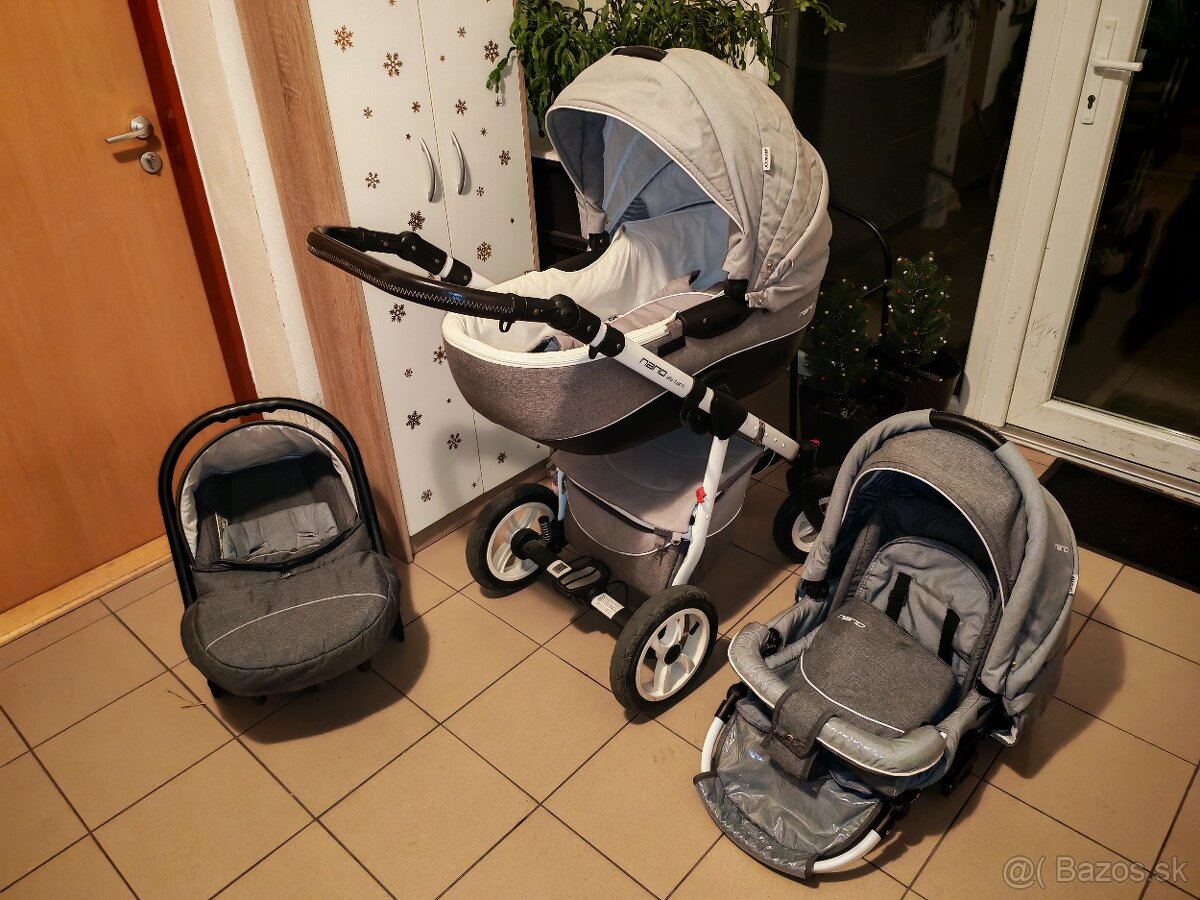 3v1 RIKO nano alu Tech kočík