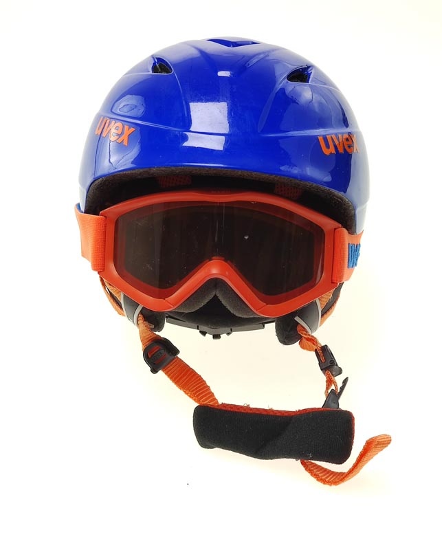 Detská lyžiarska prilba UVEX 48-52 s Okuliarmi