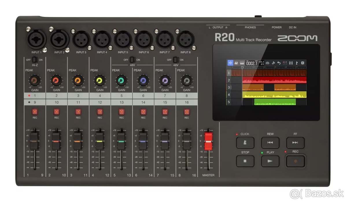 ZOOM R20 recorder mix