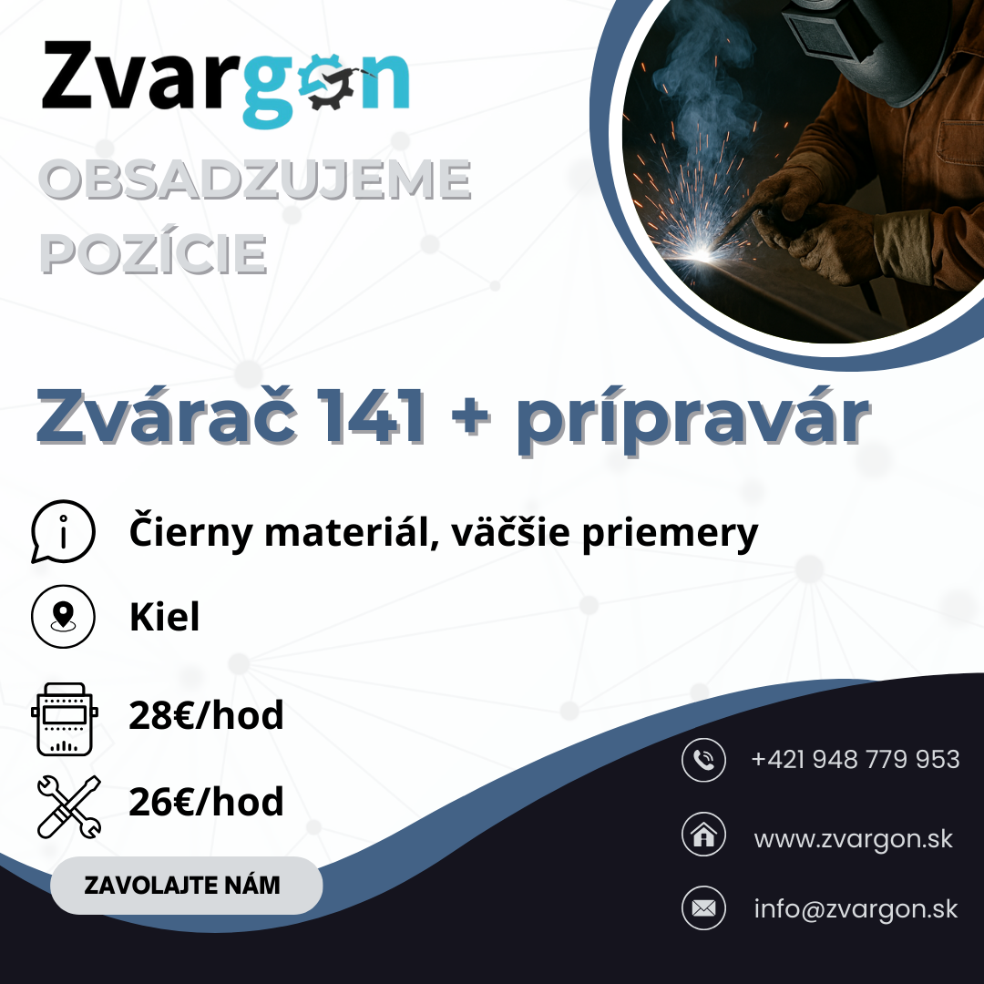 1x zvárač 141 + 1x prípravár