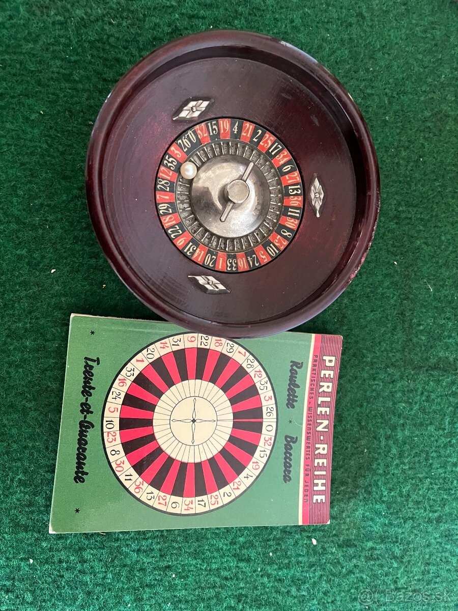 Starožitná drevená ruleta