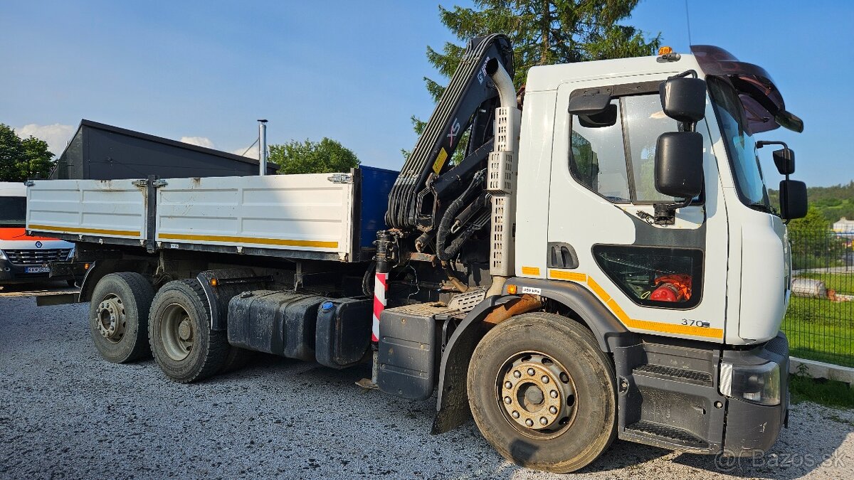 Renault Premium 380 DXI sklápač + hydraulická ruka HIAB