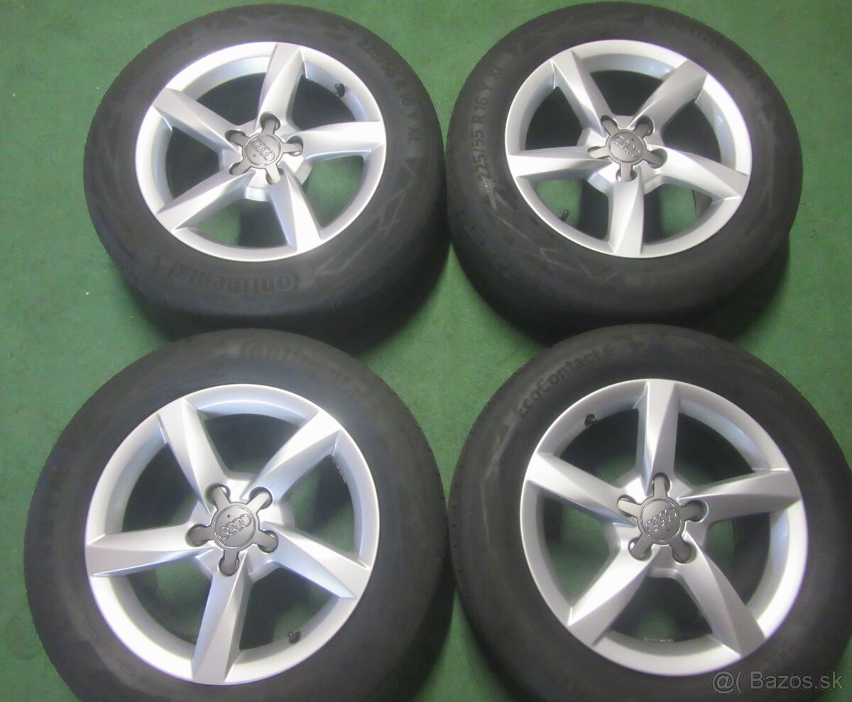 R16 letná sada AUDI A4 B8 rozteč 5x112 225/55R16 CONTINENTAL