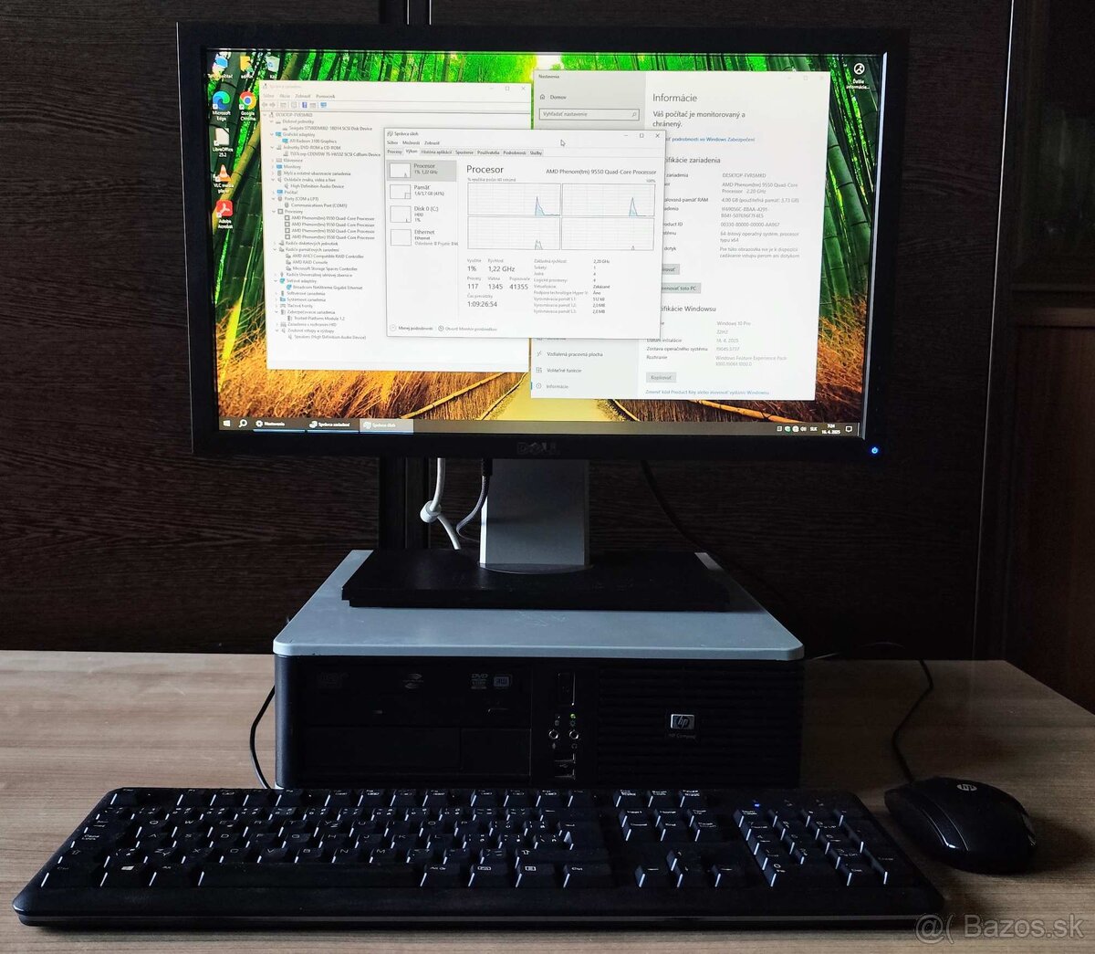 ✔️ Komplet počítač 4x2,2GHz +4GB ram+ 500HDD + LCD + zaruka