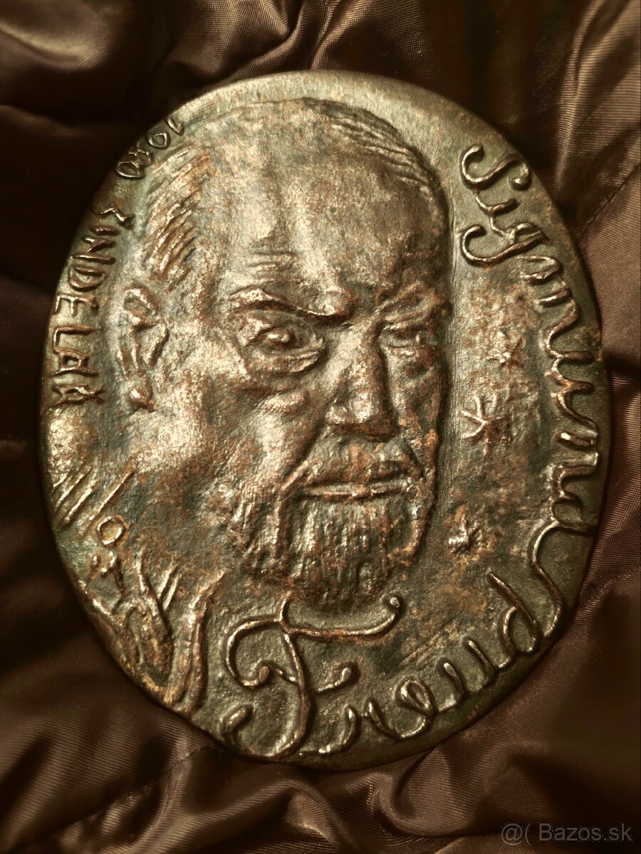 AE bronzová medaila Sigmund Freud by Lumír Šindelář