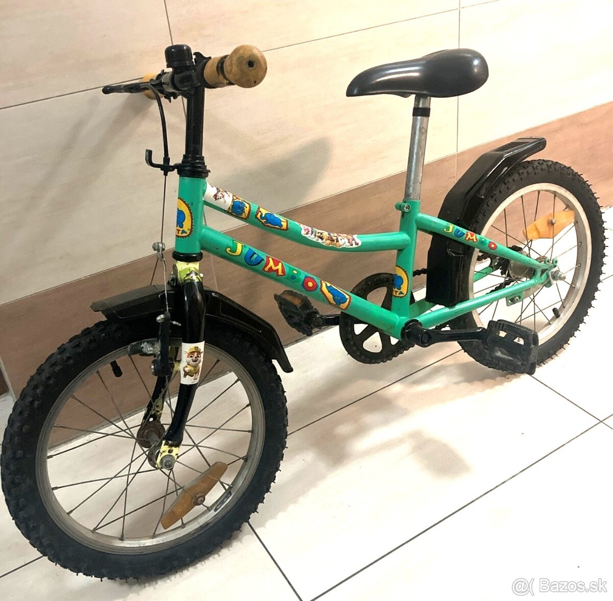 Bicykel 16" + pomocné kolieska + prilba 49-54cm