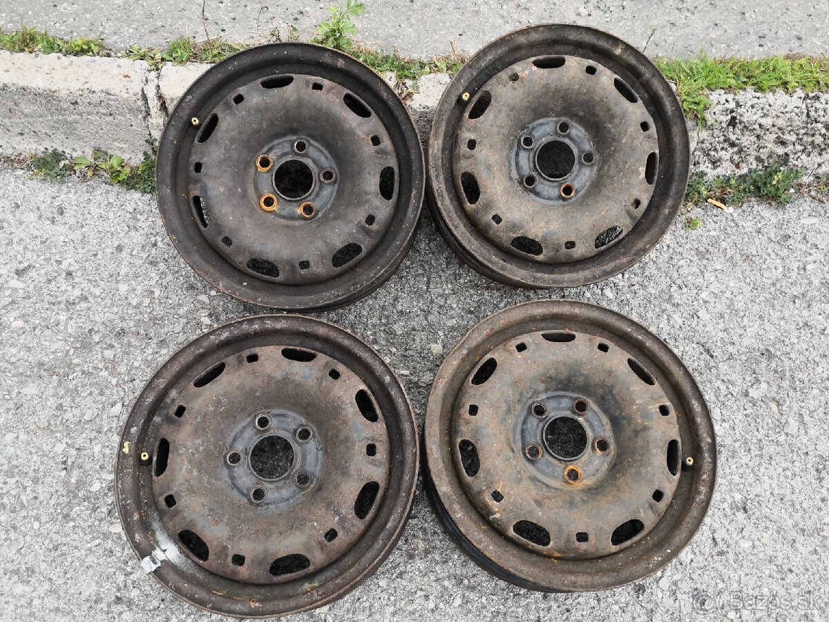 4 oceľové disky pre Fabia Polo Ibiza 5Jx14 ET35