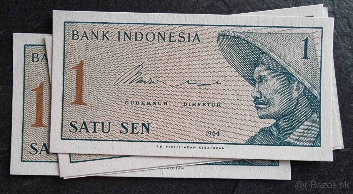 1 Sen Indonézia 1964 UNC