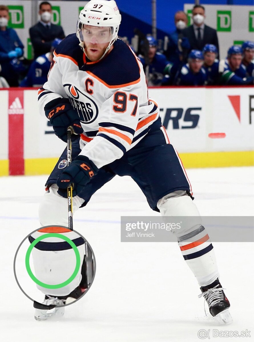 Game Worn hokejová stucňa C.McDavid, Edmonton Oilers