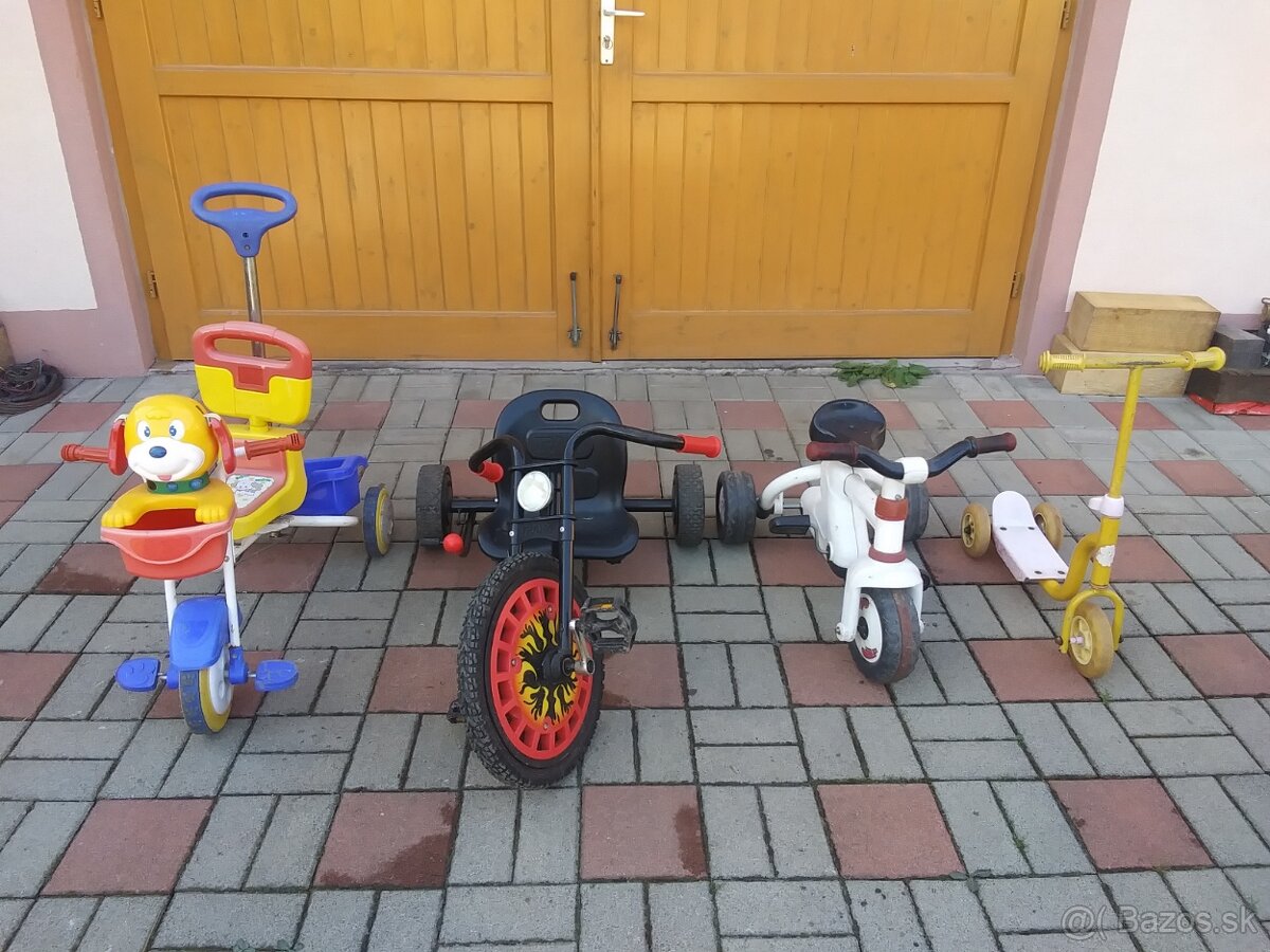 bycikle trojkolky odrazadla kolobezky