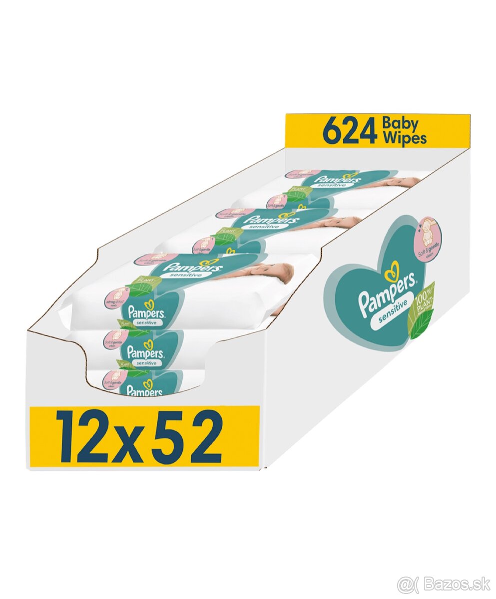 Pampers sensitive vlhčené utierky (10ks)