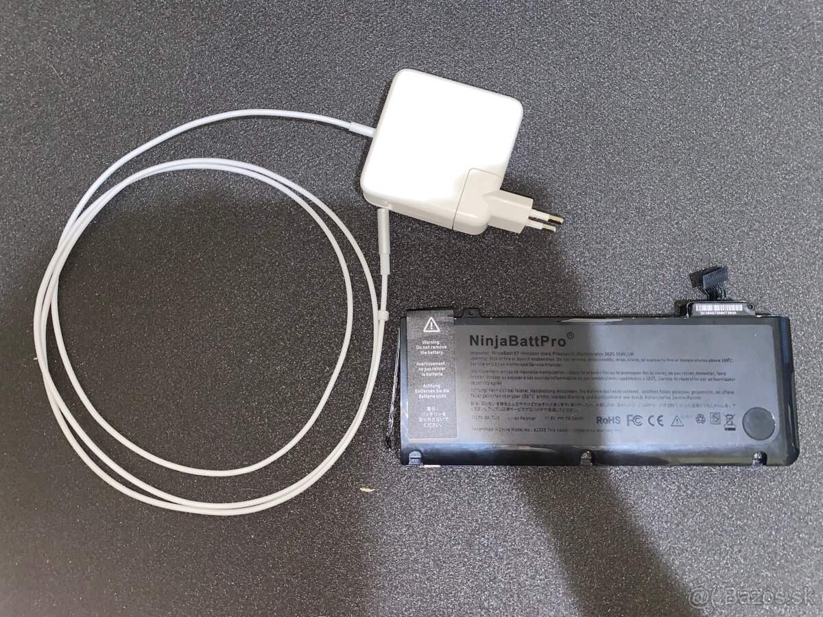 Magsafe pre Macbook Pro + Batéria Ninjabatt A1322