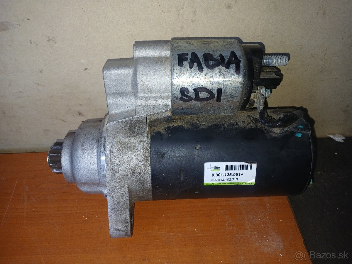 Fabia SDI 1.9 diesel  ŠTARTÉR