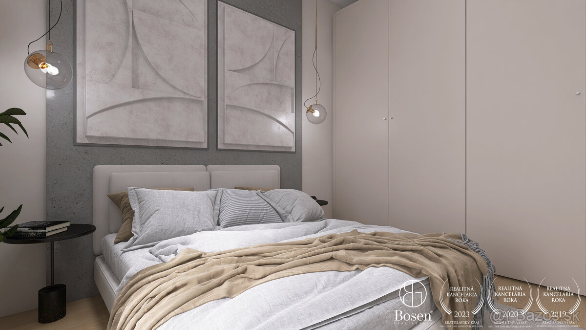 BOSEN I Moderný 3 izbový  byt v projekte Cisárky, v tichom p