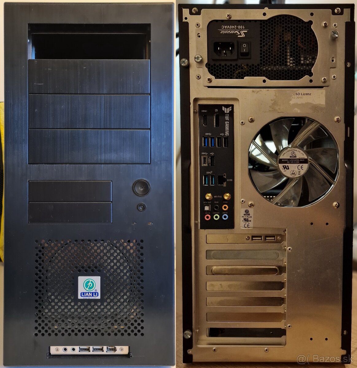 asus tuf gaming B560 plus wifi + pentium gold g6405 lianli