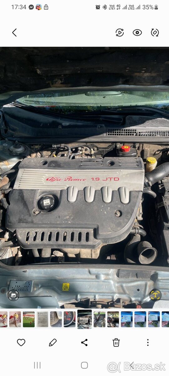 Predaj alfa romeo 2003 diesel michanik cena mozem dohodnute