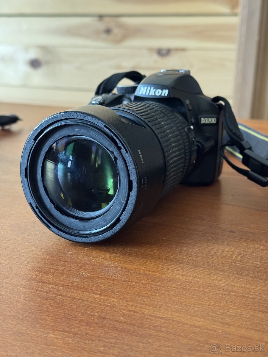Nikon D3200 + 18‑55 mm, možnosť 18‑105 mm