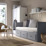 Ikea Hemnes rozkladacia posteľ sivá