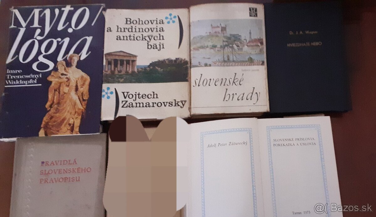 Predám knihy mytológia, hrady, astronómia, zákon..