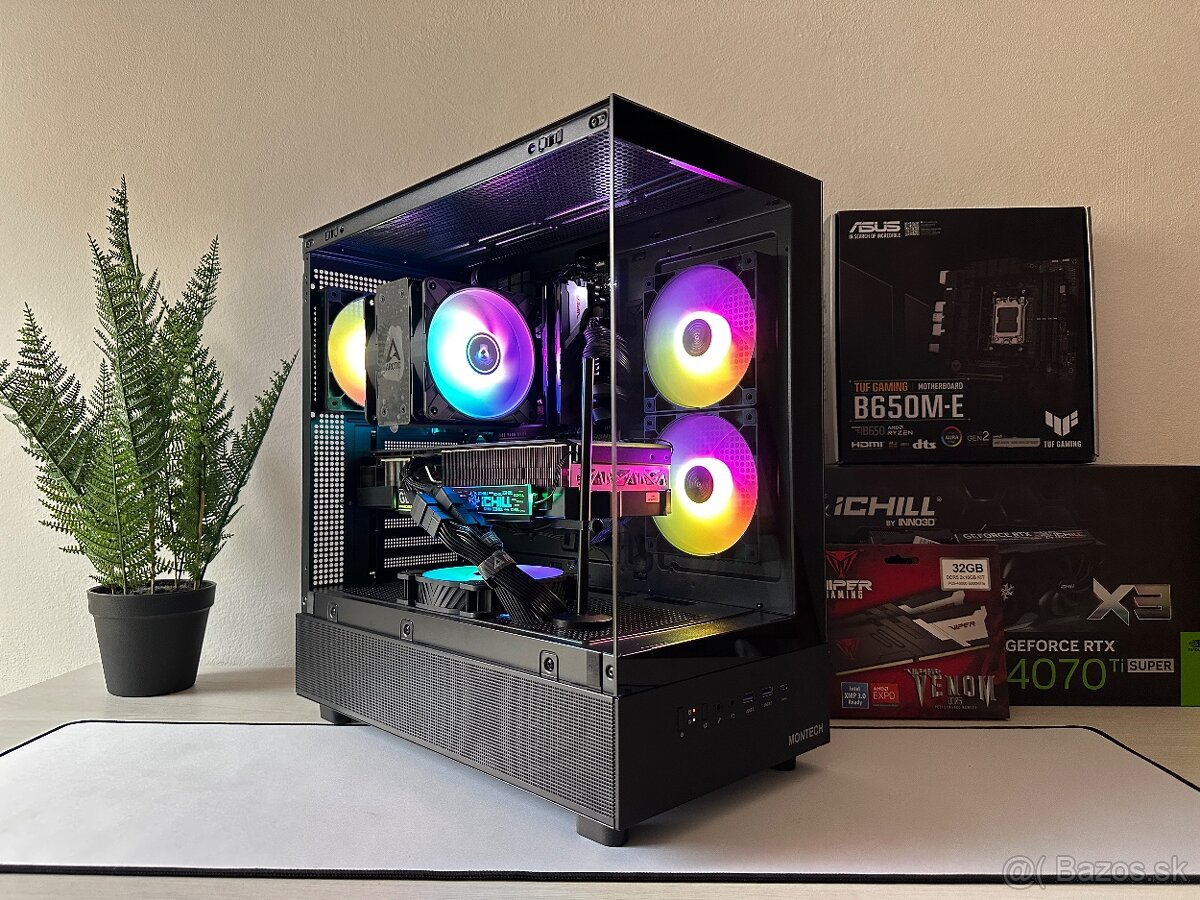 Ryzen 7 7800X3D,RTX 4070 Ti Super 16GB ,32GB,1TB SSD,1000W