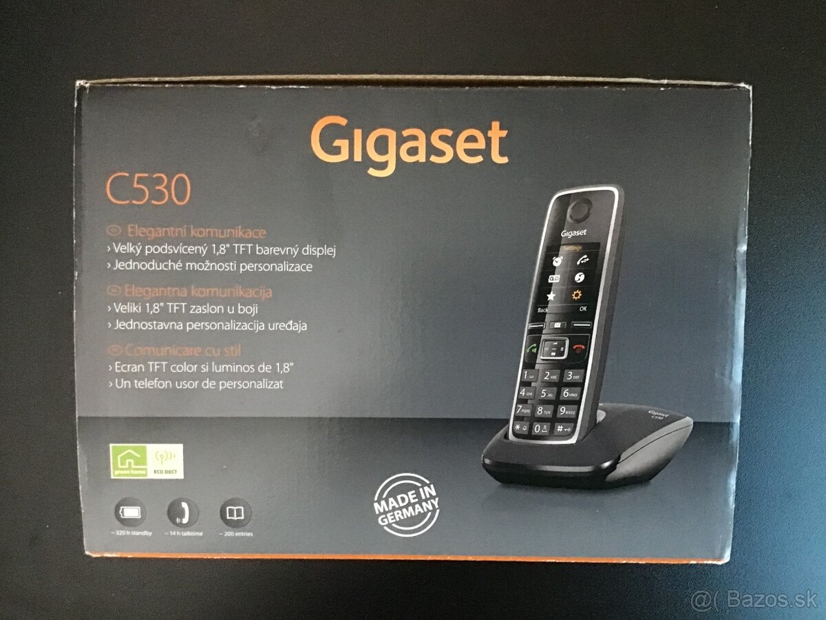 Bezdrôtový telefón Siemens Gigaset C530  - TOP STAV