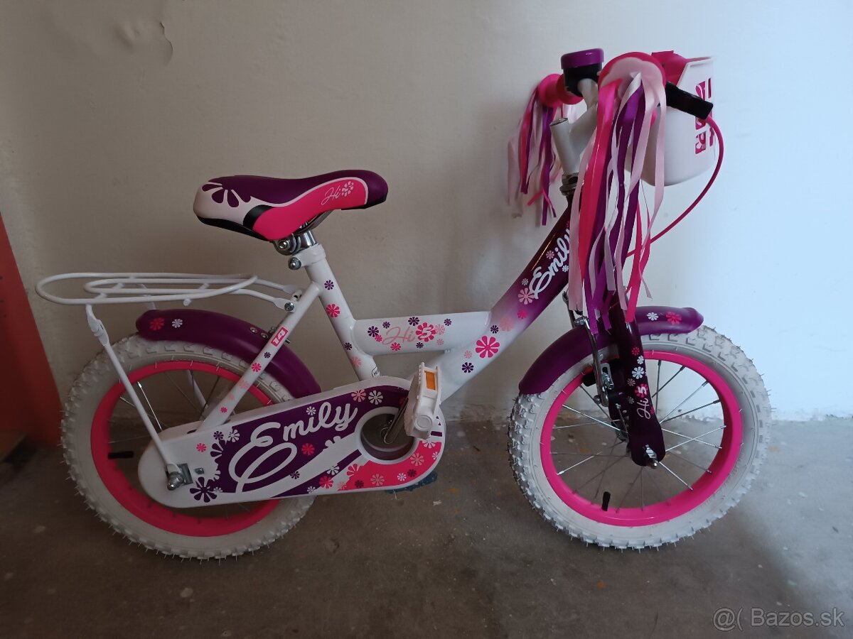 Detský dievčenský bicykel „14"