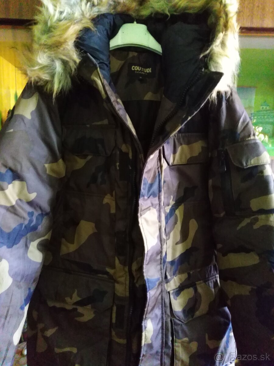 Pánsky maskacovu bundu