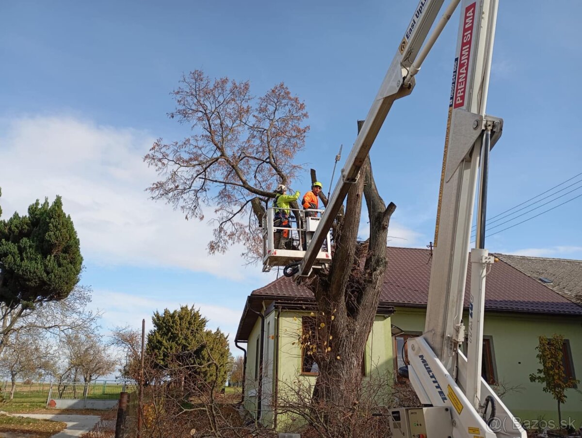 Výškové práce zrezavanie stromov