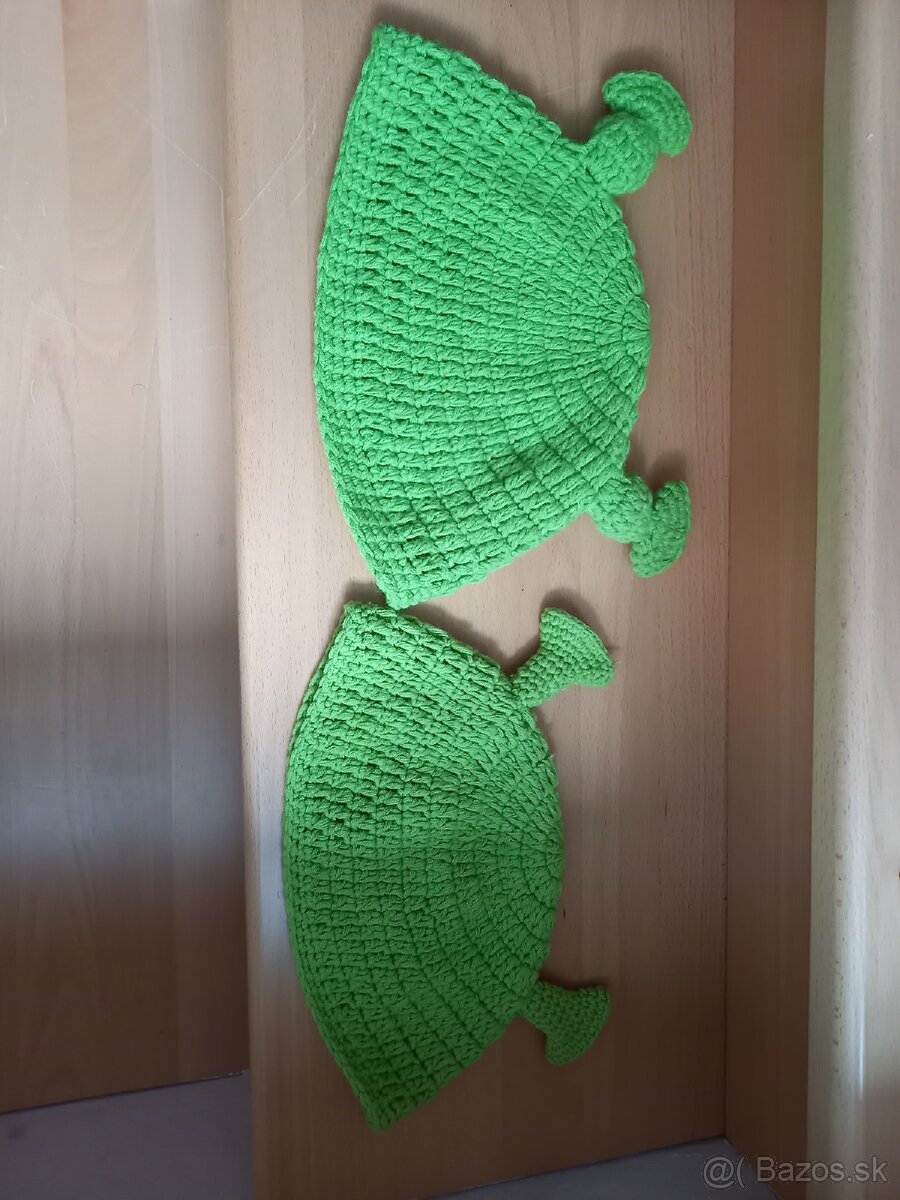 Pletená čiapka Shrek