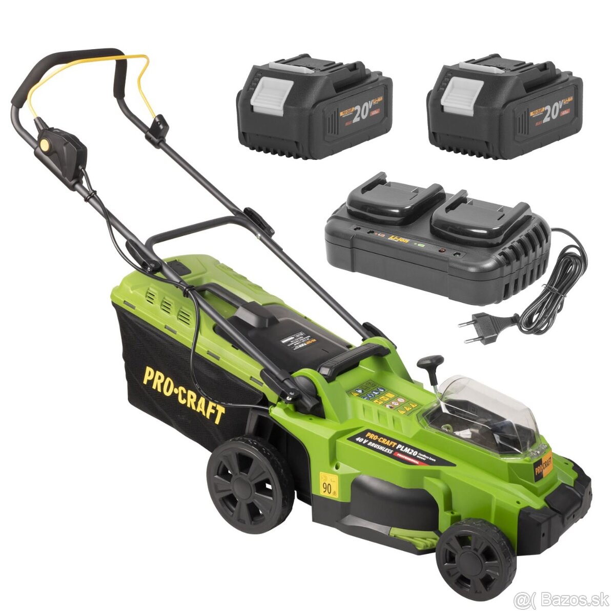 Aku kosačka Procraft + 2 batérie a nabíjačka