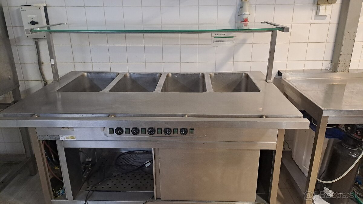 gastro HORECA pouzite,teply pult a. so skrinkou u