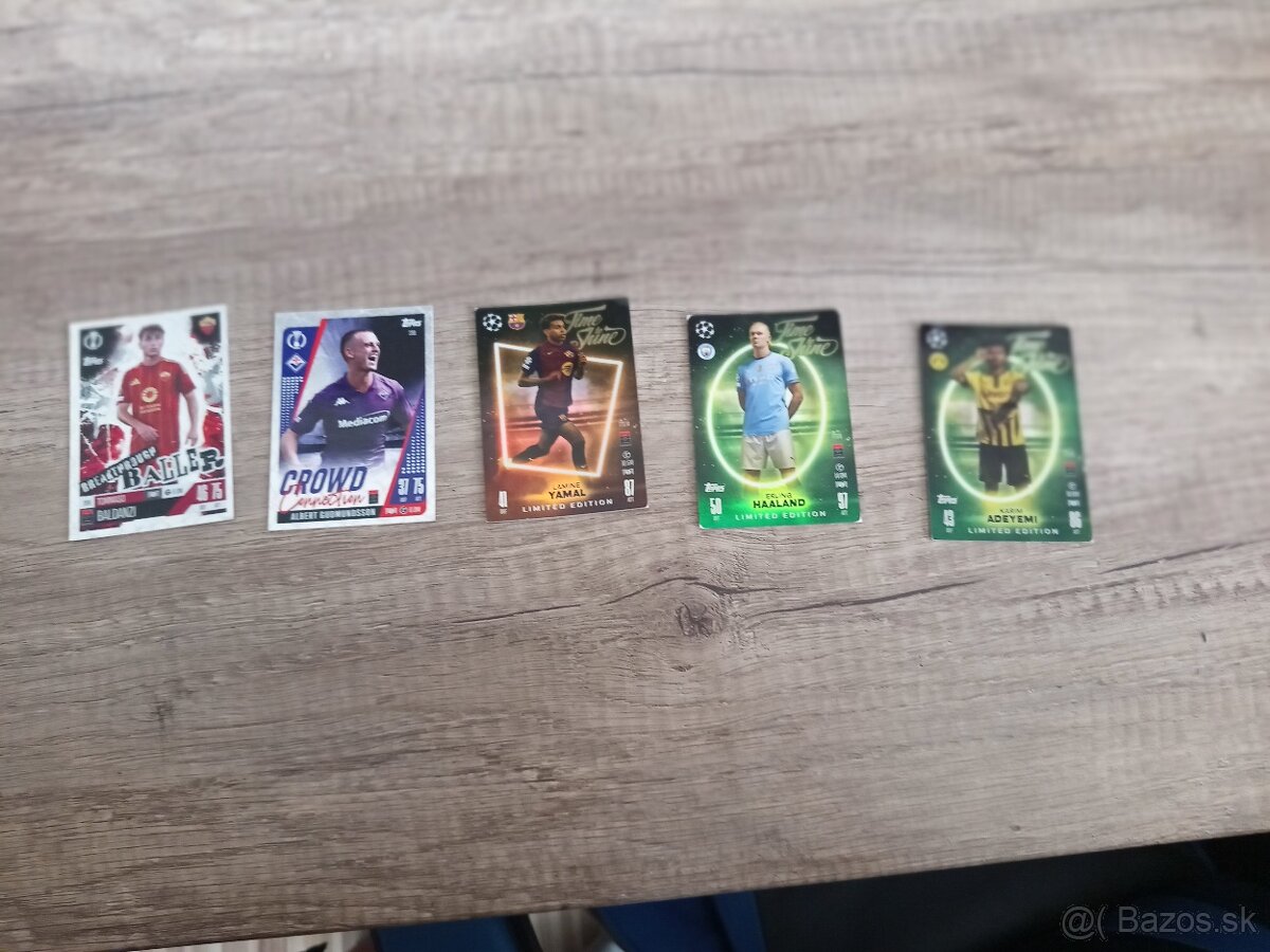 Predám futbalove karty