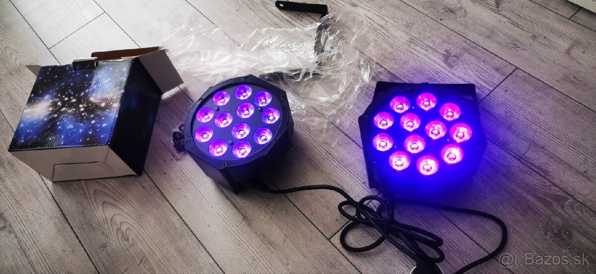 LED PAR 12x18w RGBWA UV