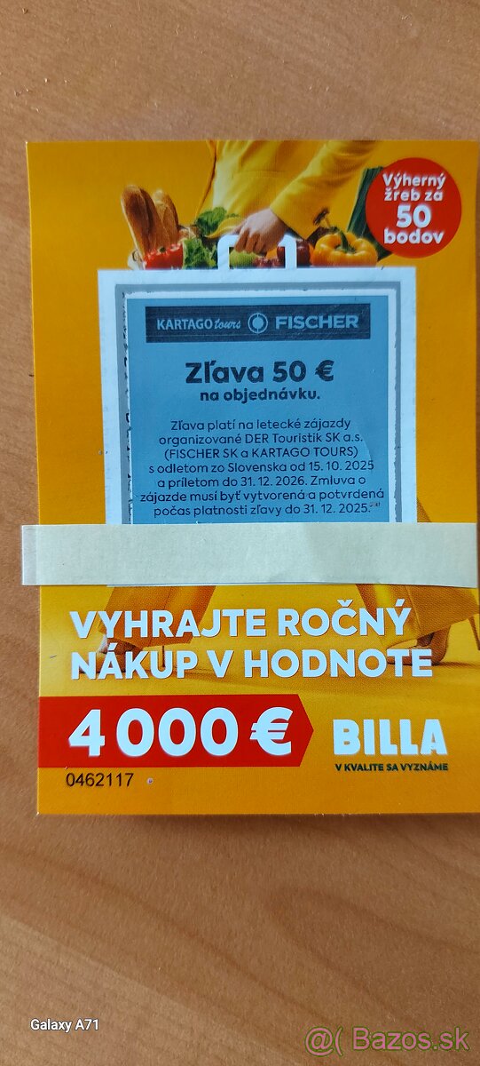 Zľava 50€.na dovolenku.