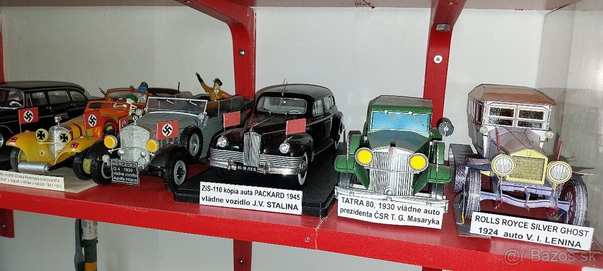 Automobily slávnych politikov, prezidentov a osobností,1:18