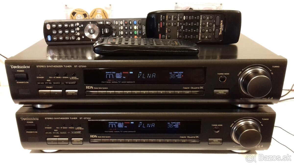 ClassAA =2x SPICKOVY tuner TECHNICS ST-GT550+RDS, AT18, AT16