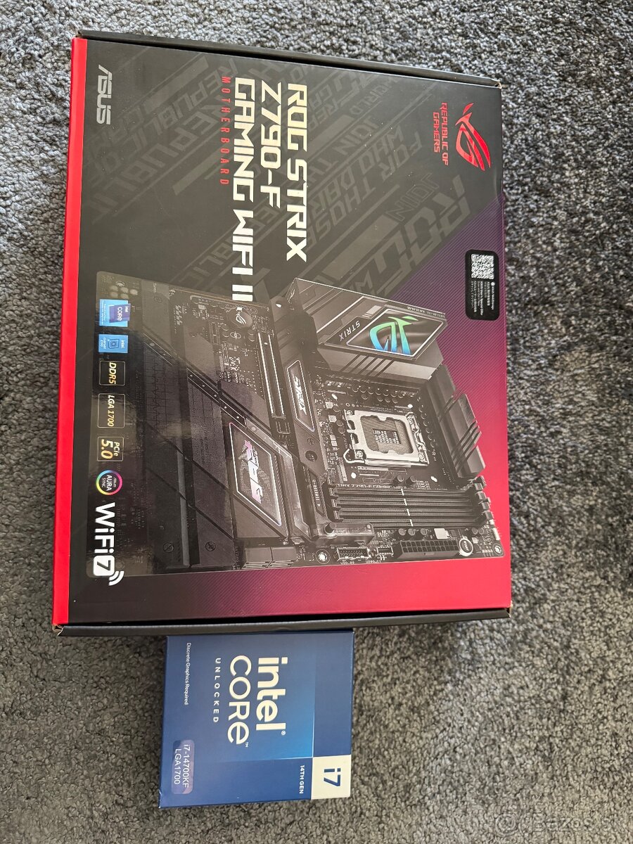 Intel i7 14700KF + Asus rog strix z790 gaming wifi II