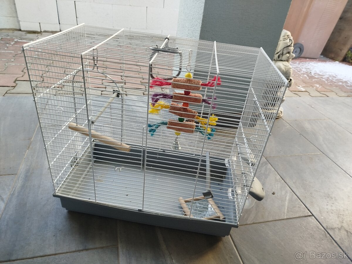 Sivá Klietka pre drobné vtactvo