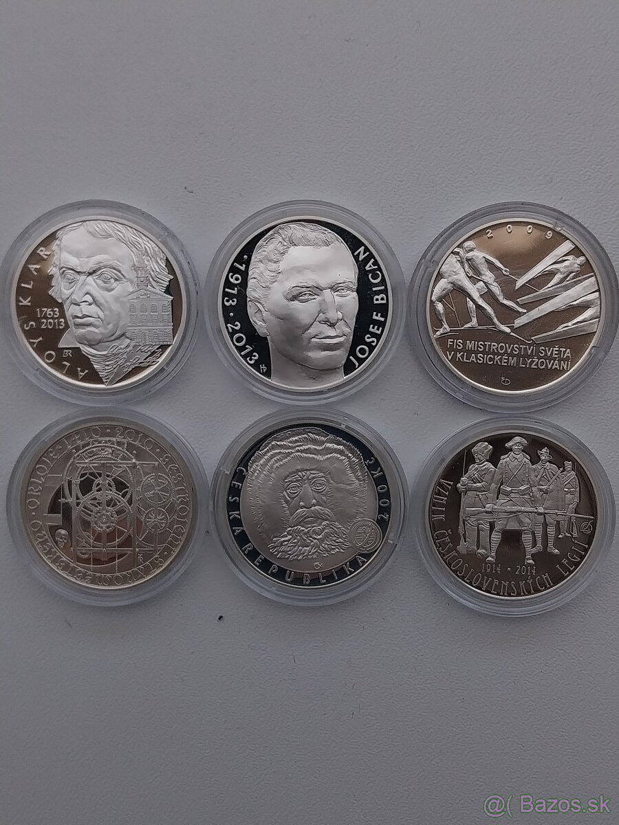 Mince strieborne 200 KČ Proof