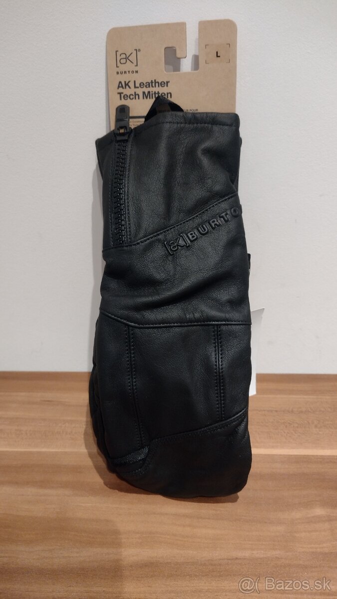 NEW: Burton [ak] Leather Tech, Mittens, Large (L), Black