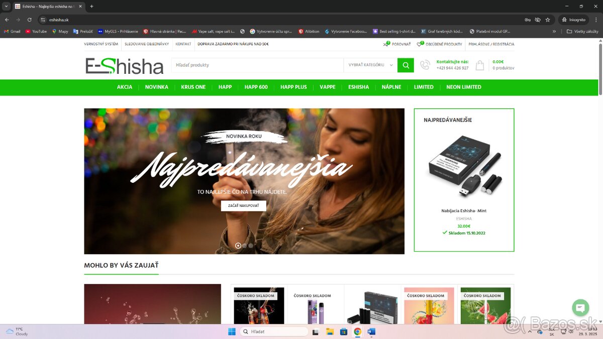 Predám eshop- Špeciálna ponuka +možný dropshipping