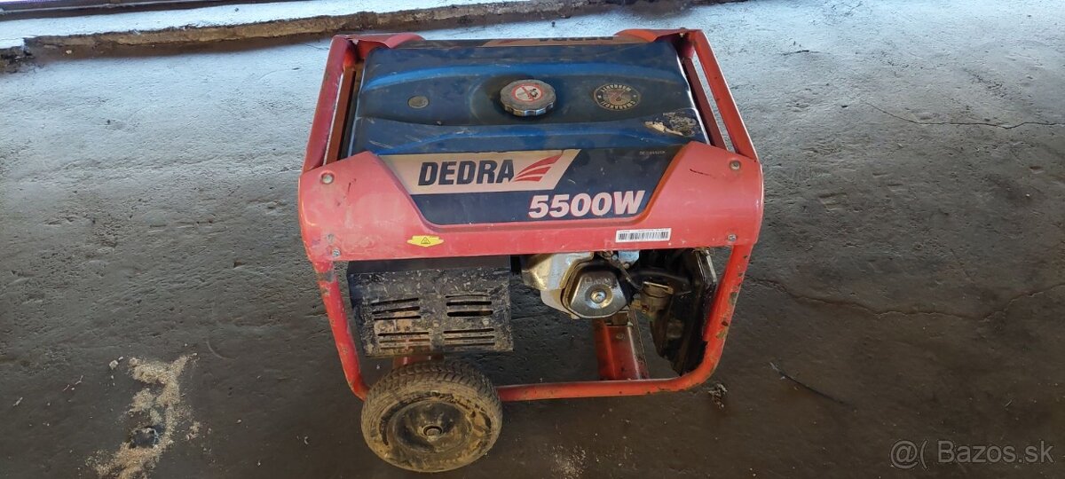 Elektrocentrála benzínová, DEGB6500K, výkon 5,5kW Dedra