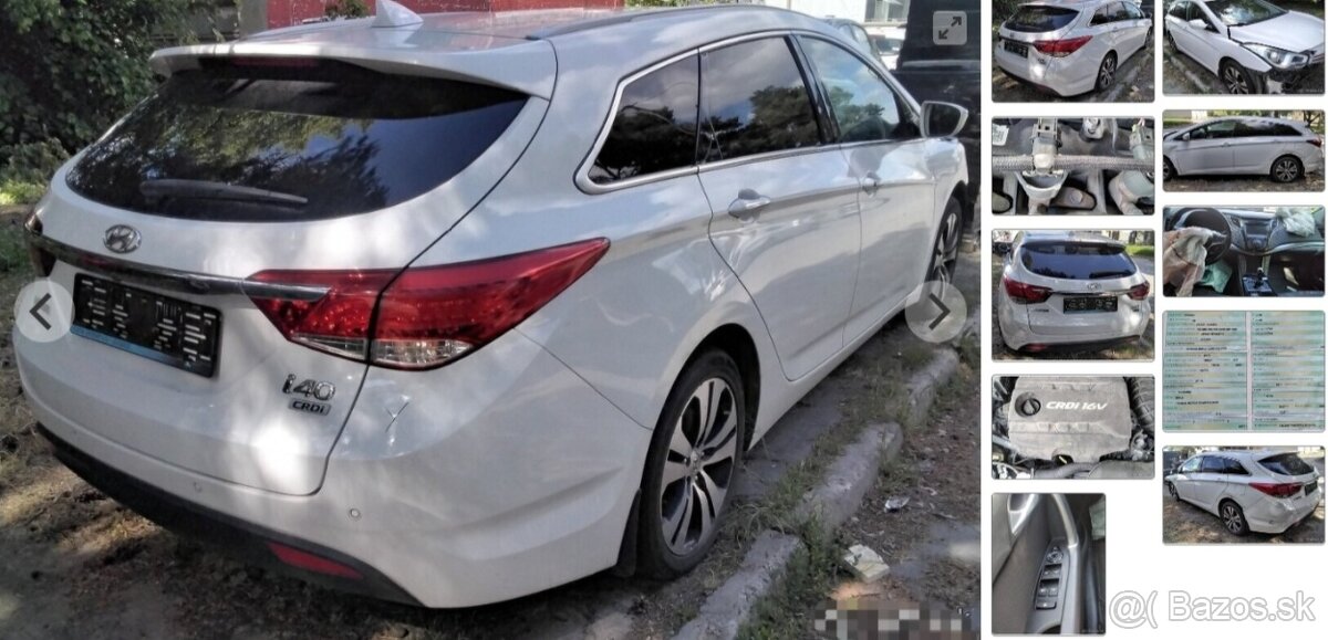 predám MOTOR D4FD, 0445110411 TRYSKY HYUNDAI i40 CW 1.7 CRDi