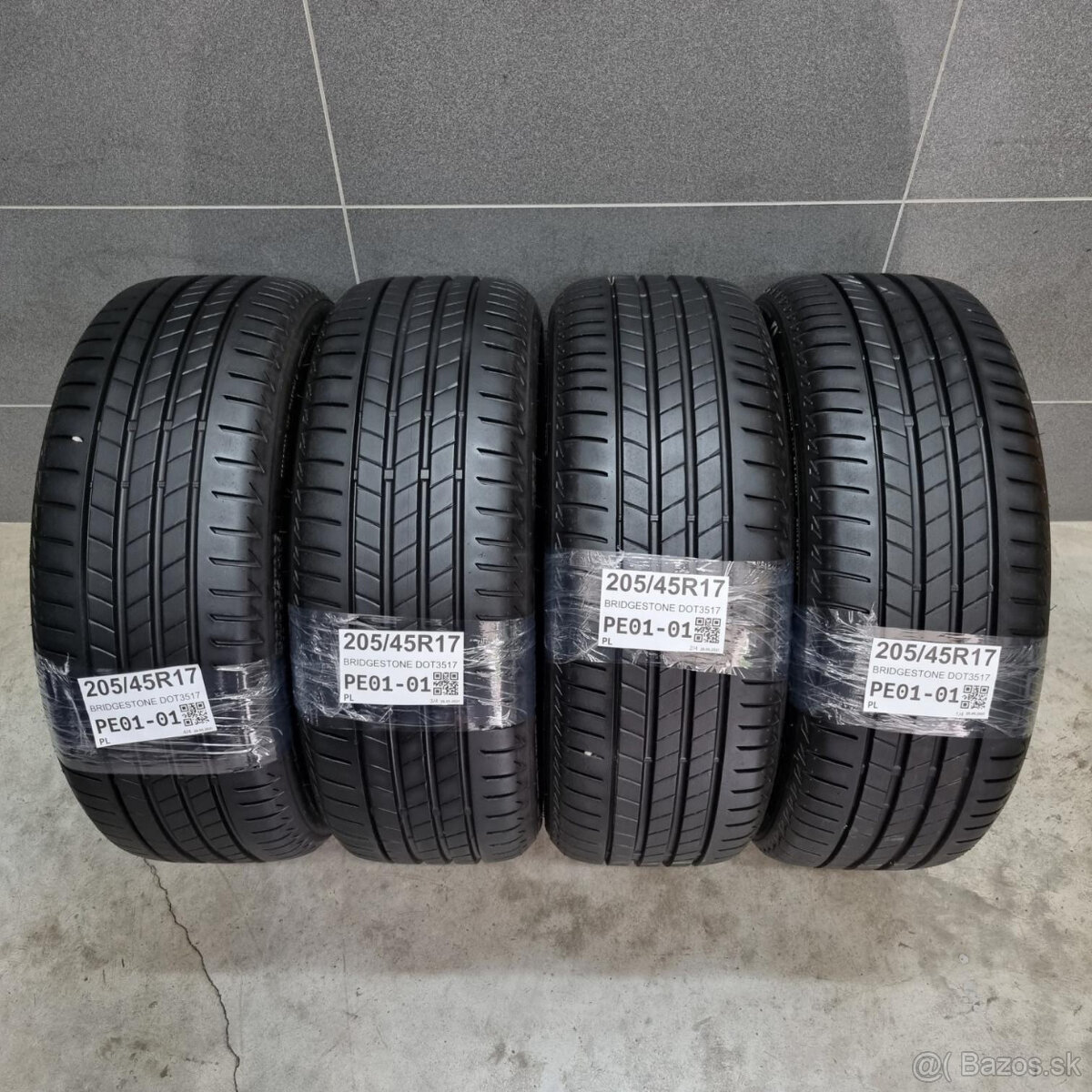 Letné pneumatiky 205/45 R17 BRIDGESTONE DOT3517