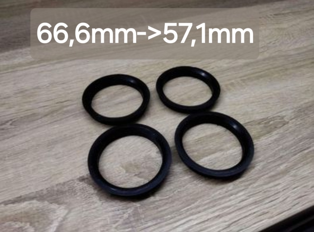 Vymedzovacie krúžky 66,6/57,1mm Audi->VW/Skoda